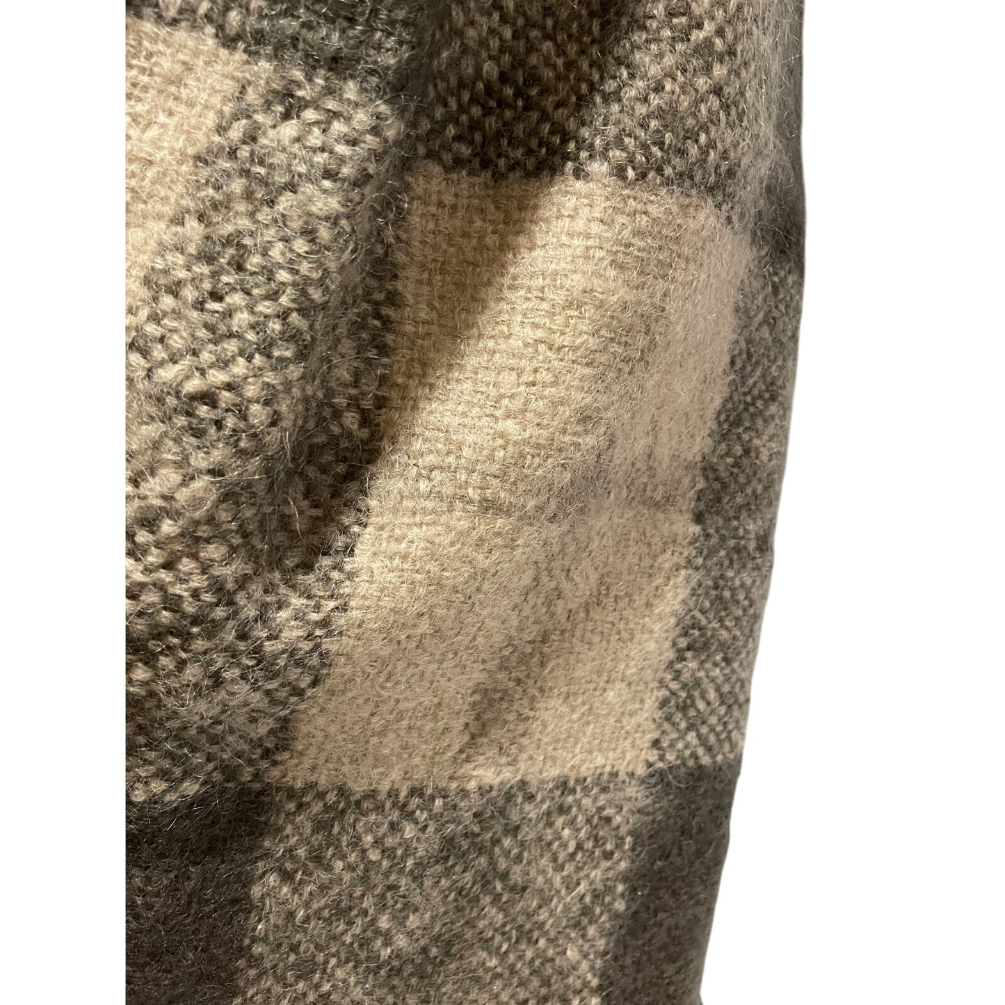 Vintage Handwoven Suzanne Schwartz Wool Plaid Skirt