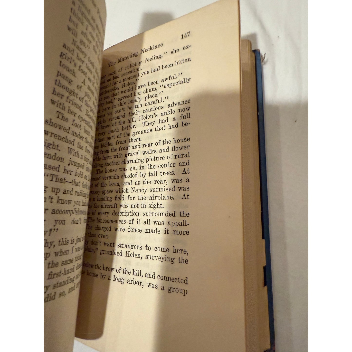 Nancy Drew - The Password to Larkspur Lane - Blue Tweed - 1933 - Hardcover