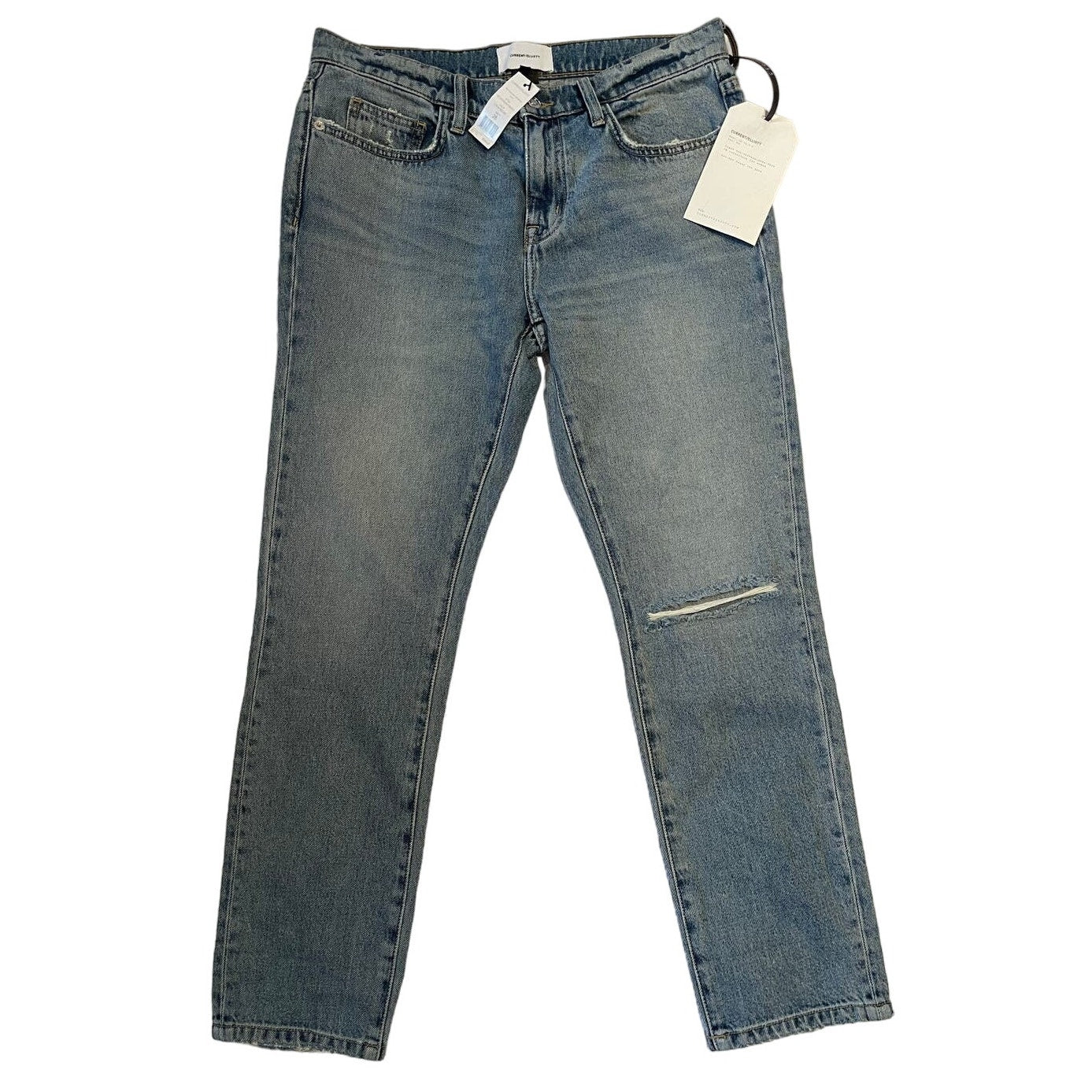 NWT Current Elliott Women's Size 28 Vintage Cropped Slim Blue Jeans $268 MSRP