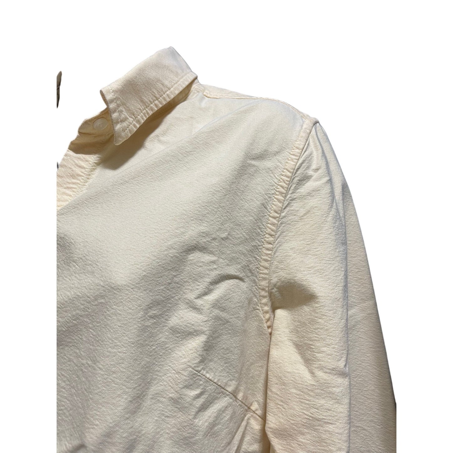 Sonoma Life & Style Pale Yellow Size Medium Long Sleeve Button Up - 100% Cotton