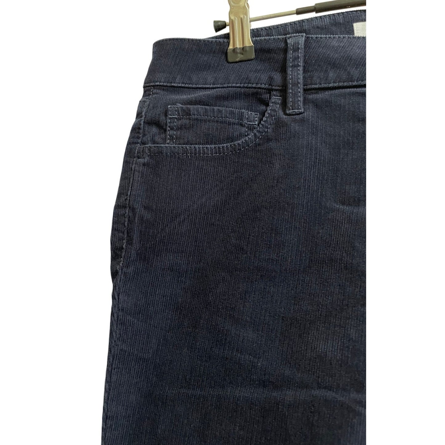 NWT Ann Taylor The Loft Dark Navy Corduroy Curvy Bootcut Jeans Size 26