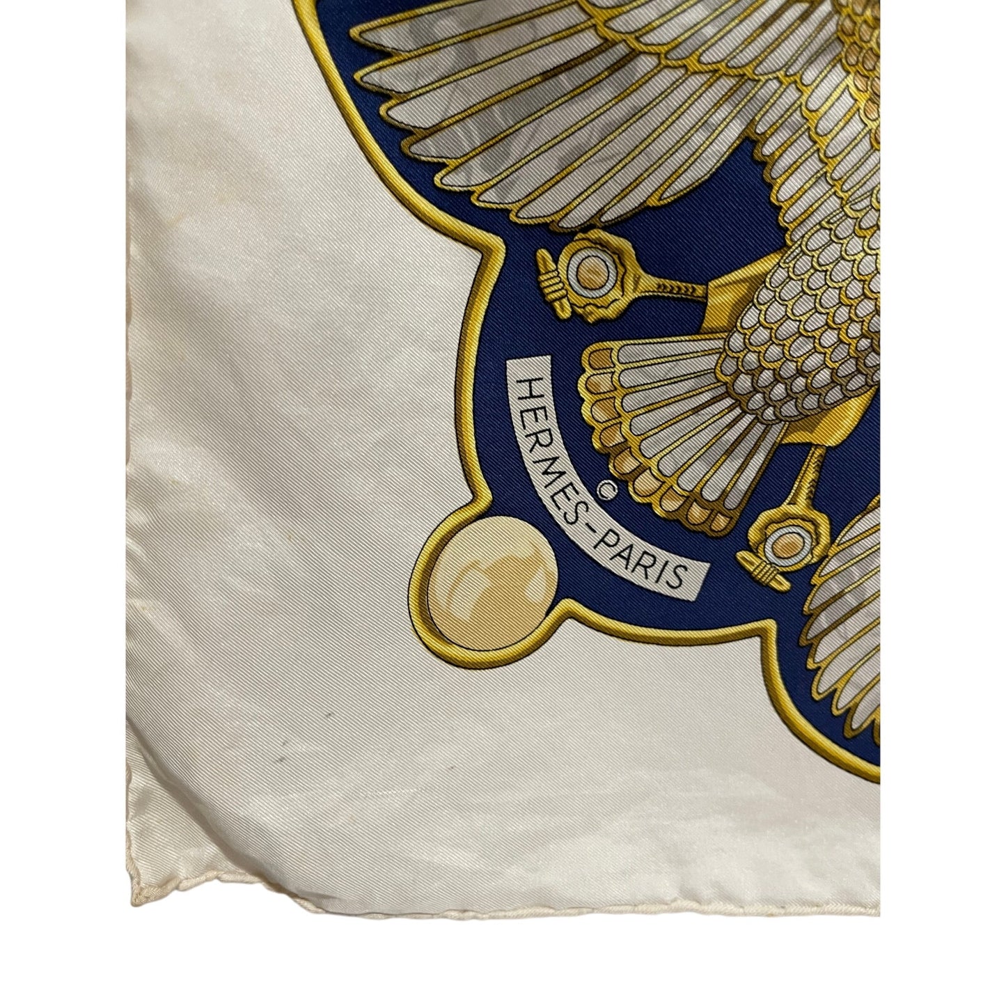 Vintage 1970 Hermes Silk Scarf - Egypte by Caty Latham - Original Box & Ribbon