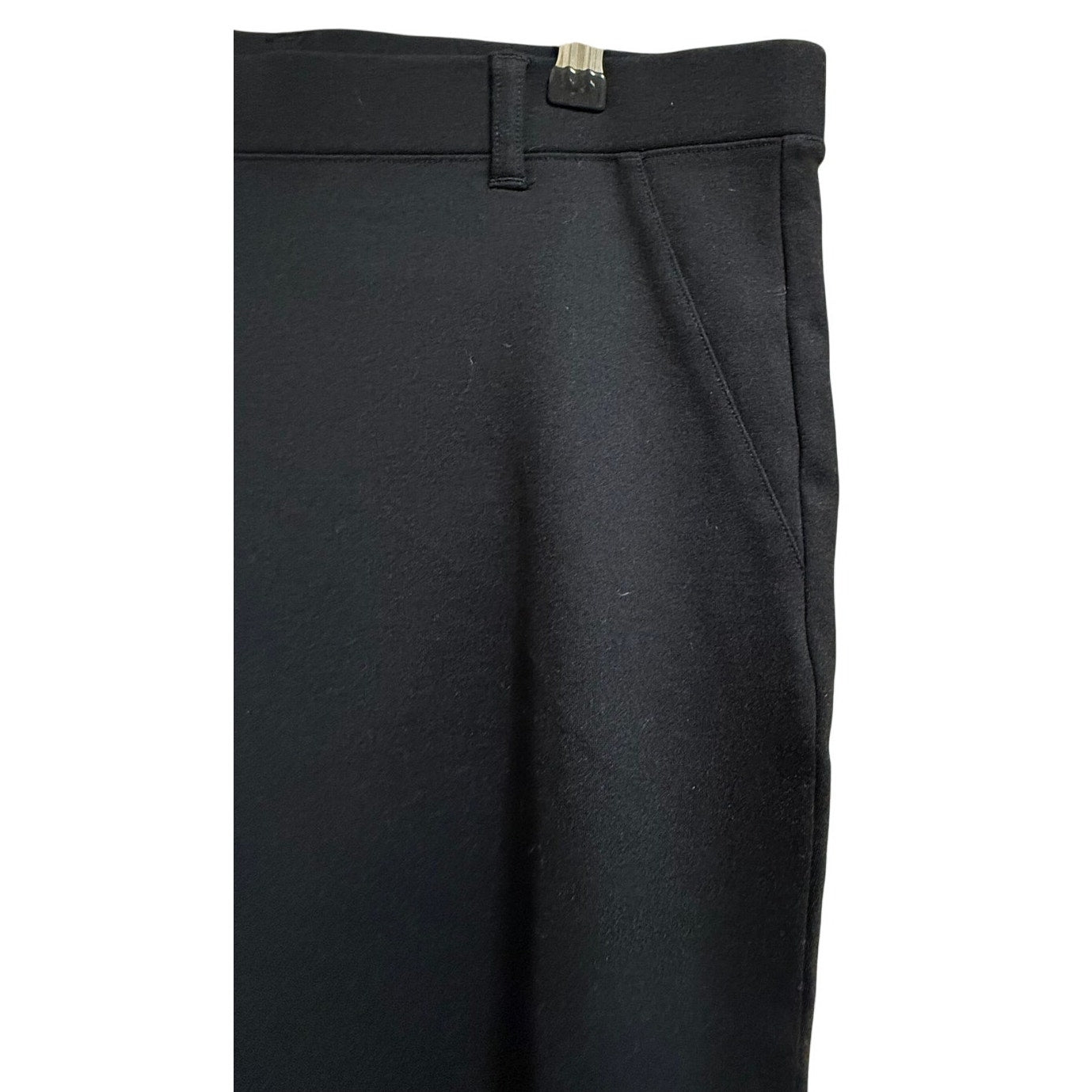 Quince Womens Ultra-Stretch Ponte Bootcut Pant Black Pull On L Tall - NWT