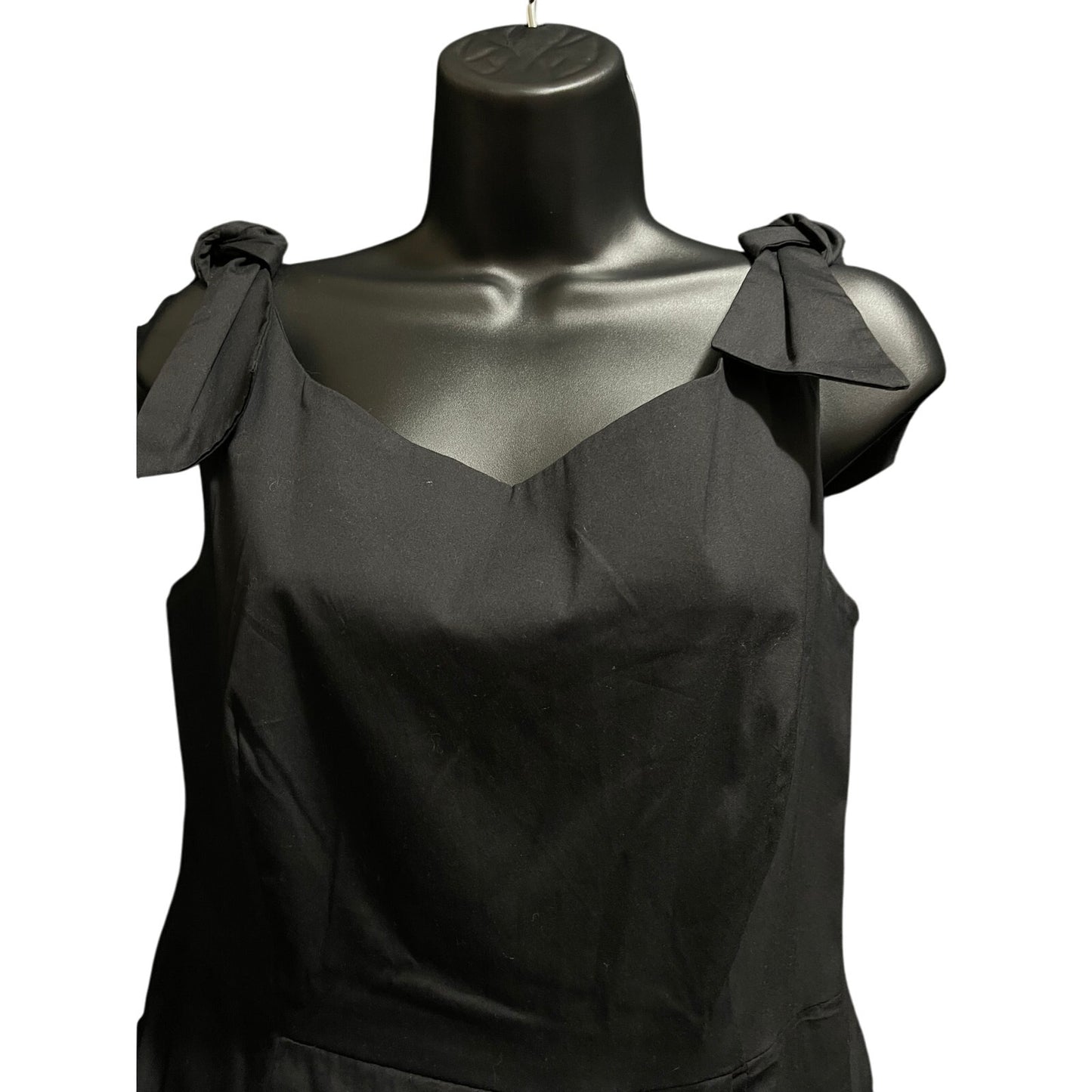 Milly Size 8 Black Sleeveless Midi Dress