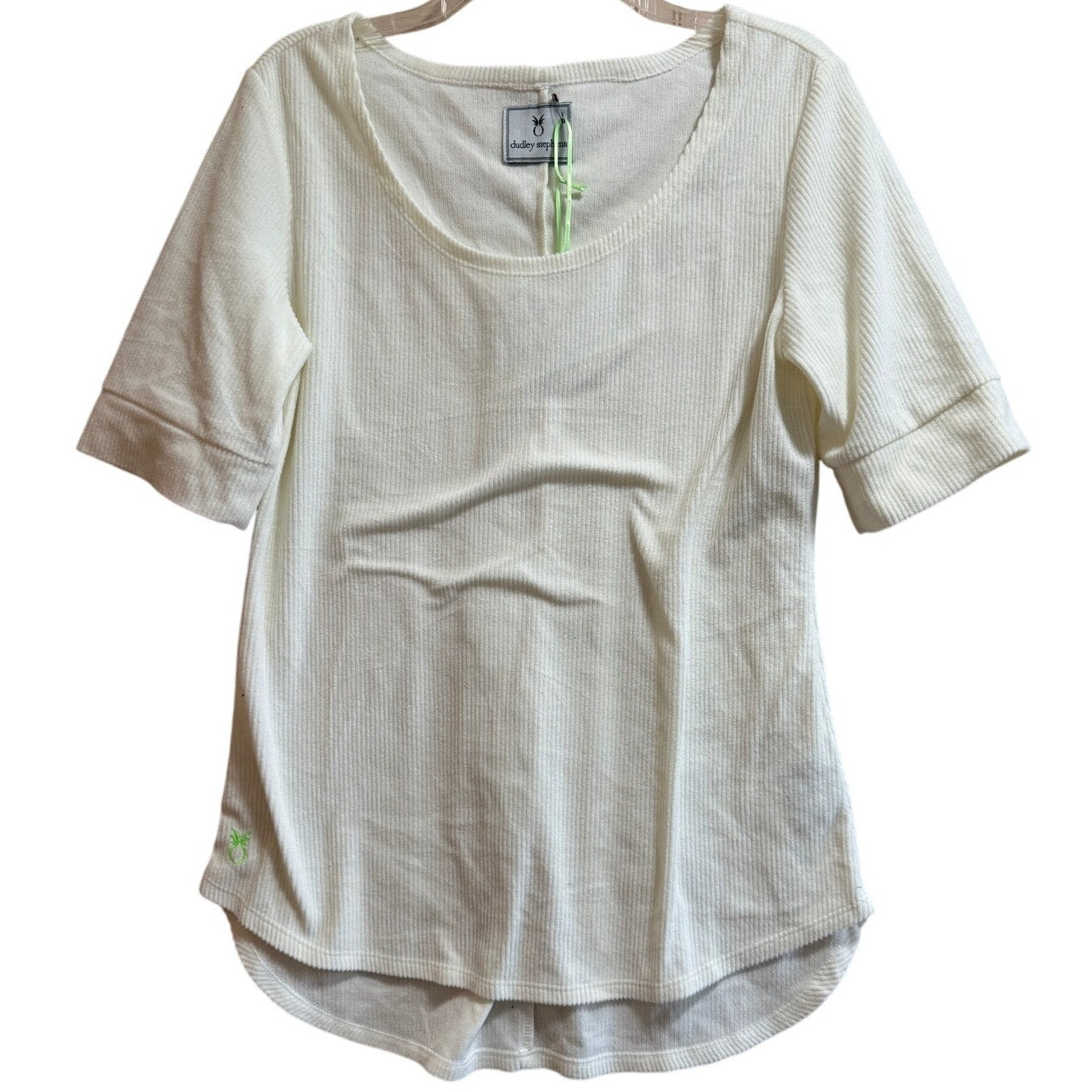 Dudley Stephens Ribbed Terry Fleece College Tee - NWT - Large