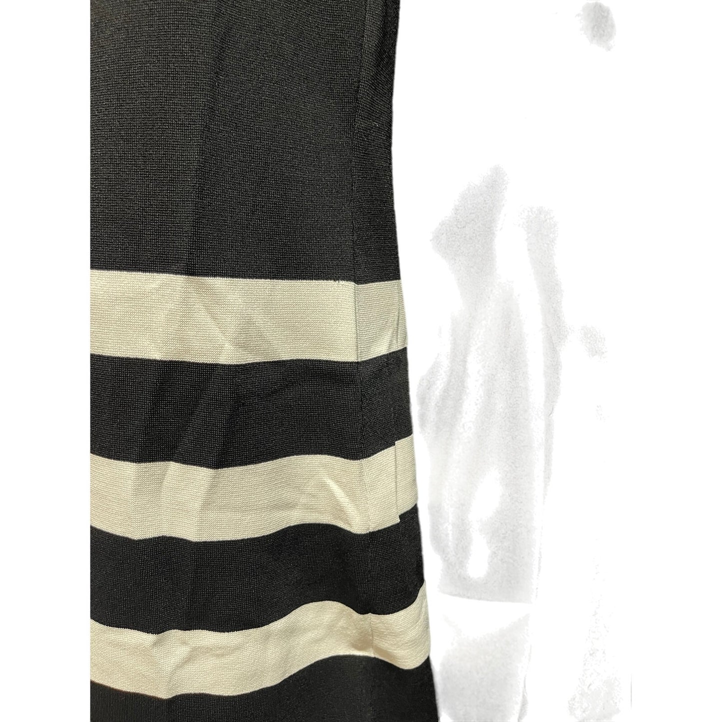 Ann Klein Black & White Striped Sleeveless Dress - NWT - $129 MSRP