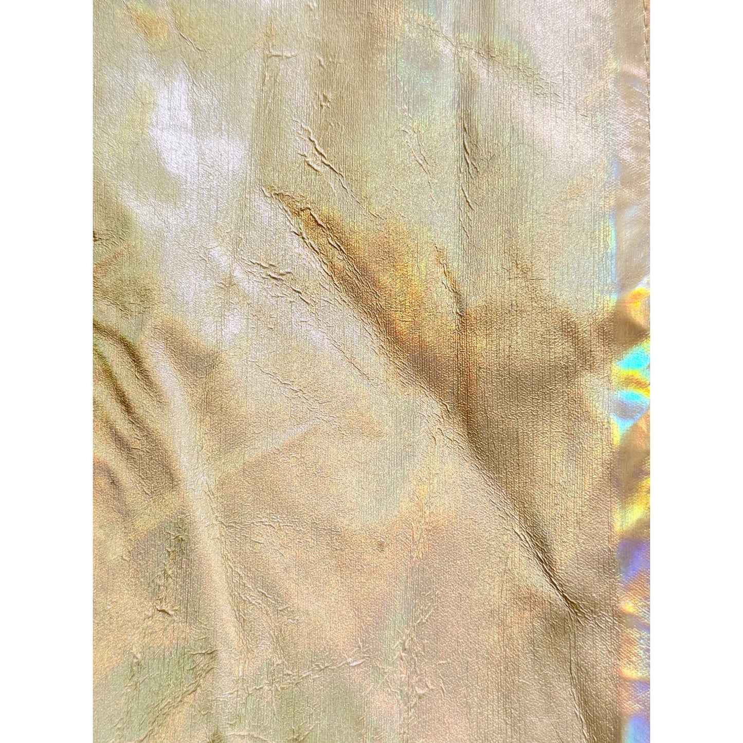 Vintage David Goodman for Gus Goodman Yellow Reflective Fur Lined Size 10 Coat