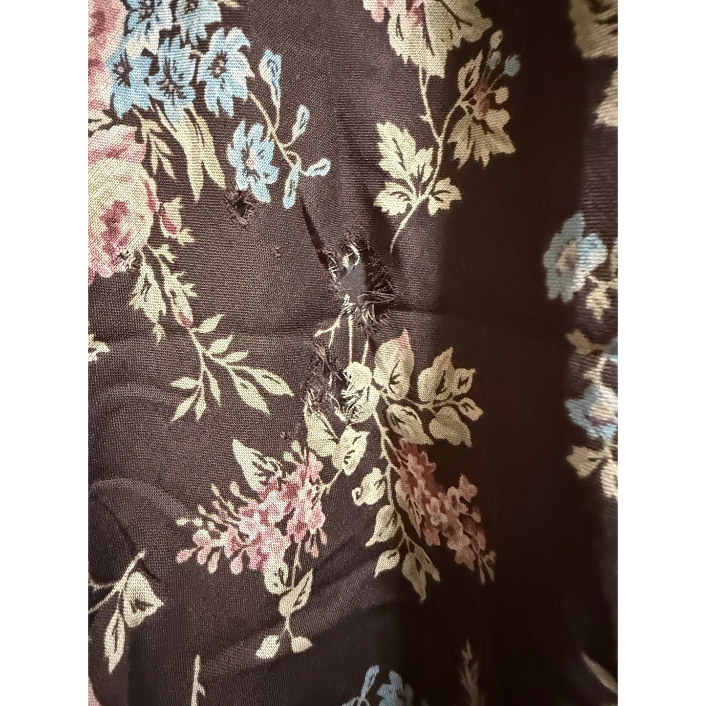 Vintage Lauren Ralph Lauren Brown Floral Skirt - Boho - Retro - Size 8