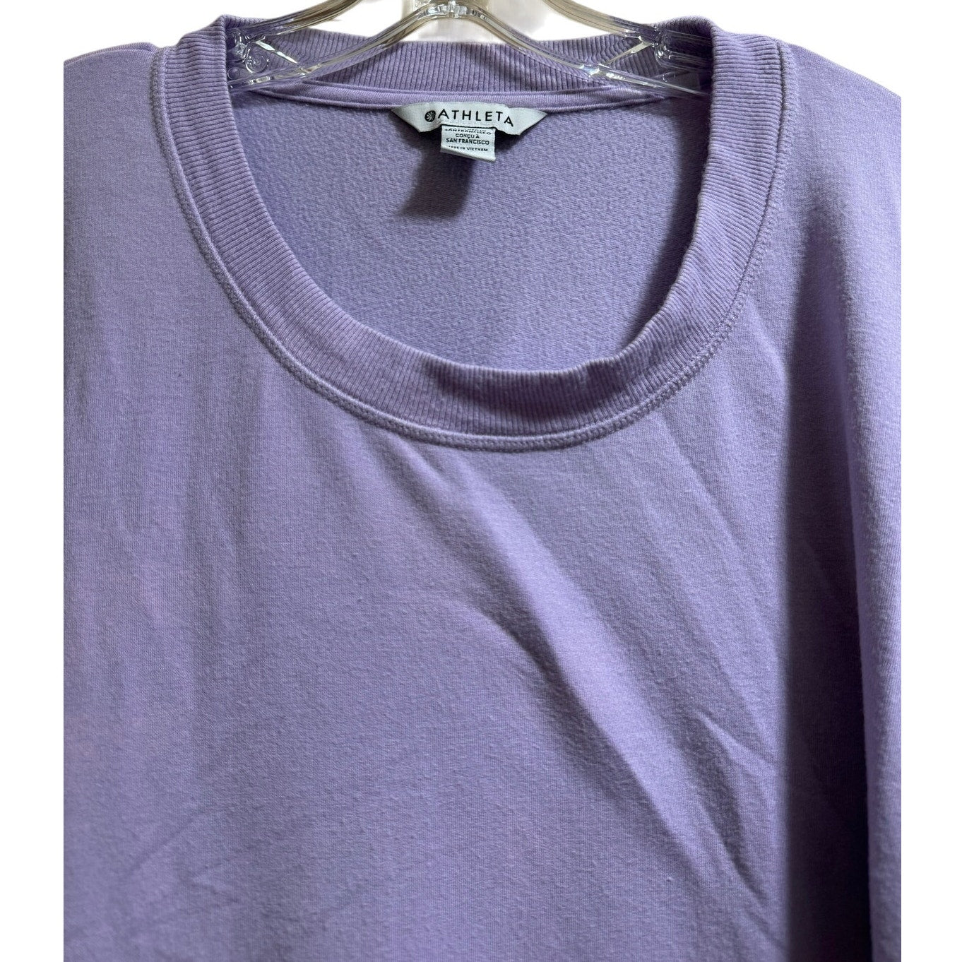 Athleta Lavender Coaster Luxe Sweatshirt - Long Sleeve - Large
