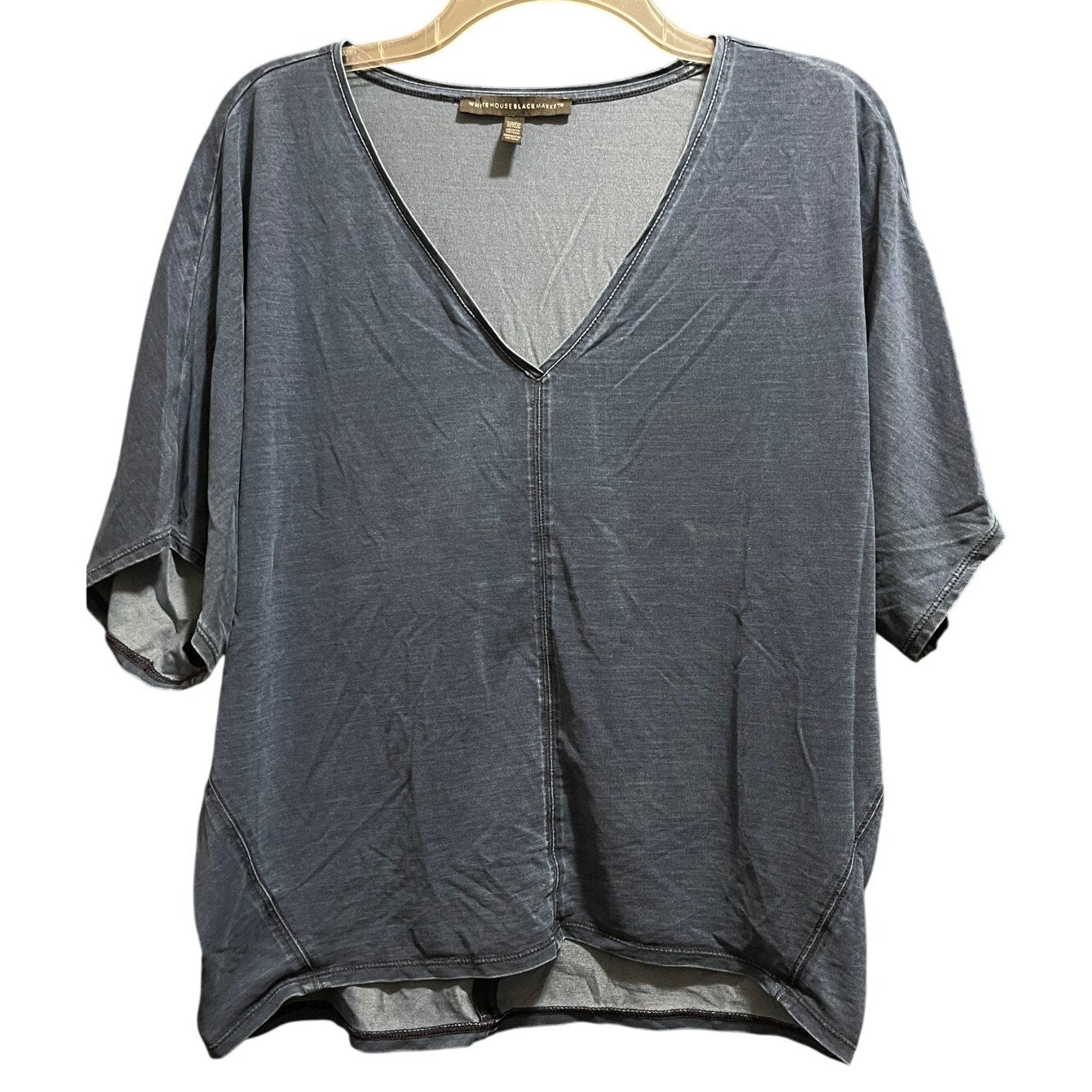 White House Black Market Blouse Slouchy Boxy Short Sleeve Blouse - Medium