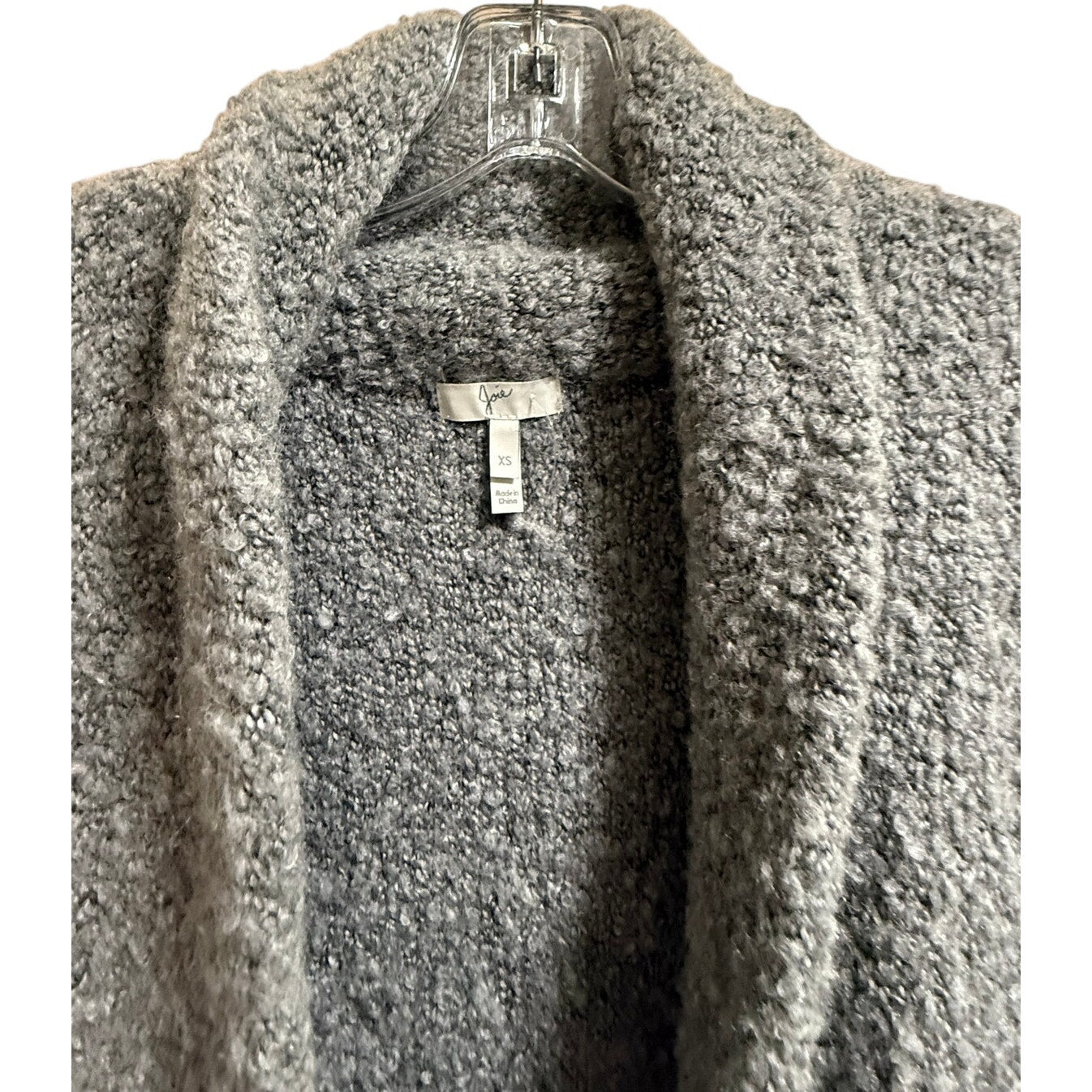 Joie Wool Blend Gray Long Sleeve Knit Open Cardigan Sweater - Size XS