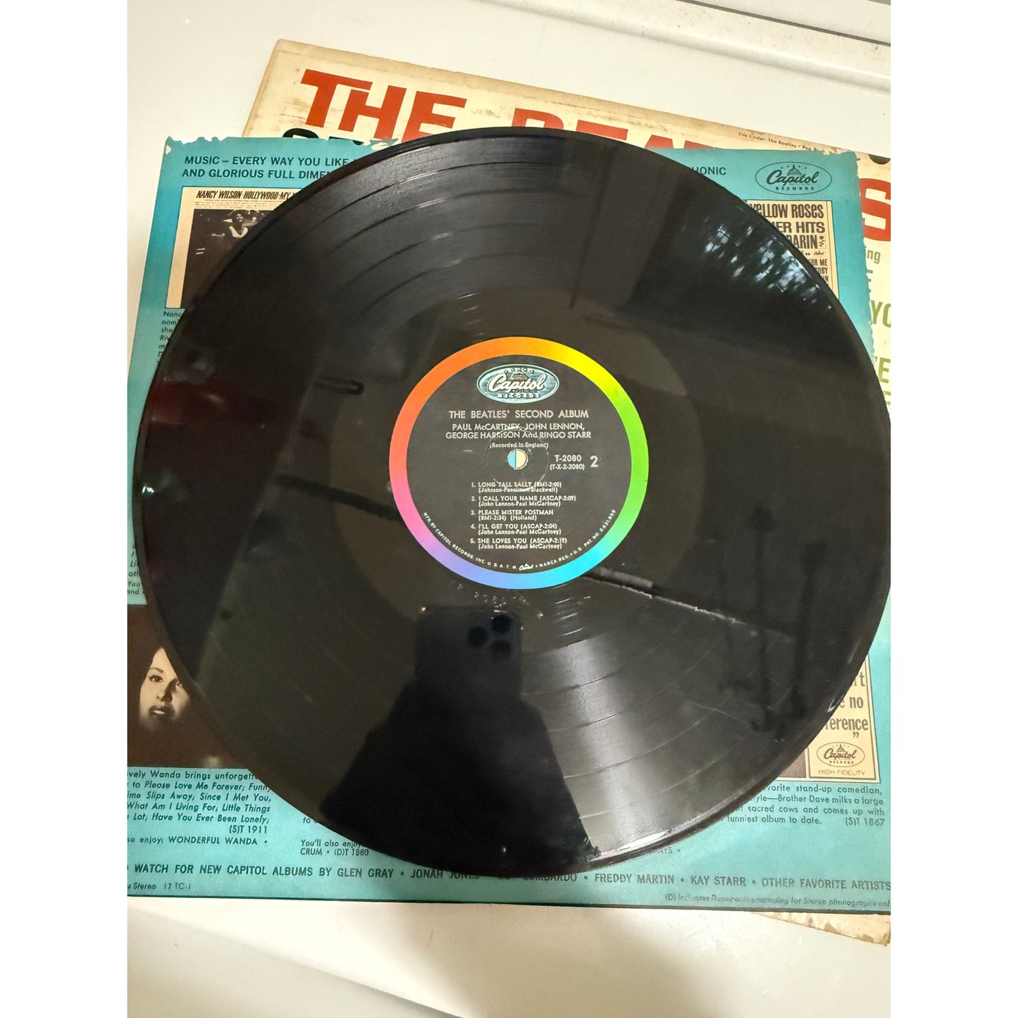 The Beatles Second Album 1964 US 1st Pressing T-2080 - 12" Vinyl Record