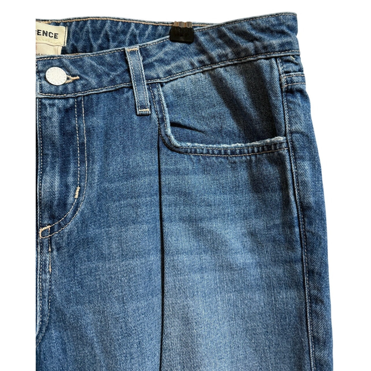 L'agence Hilmar Destruct Size 31 Slouch Straight Denim Jeans - NWT