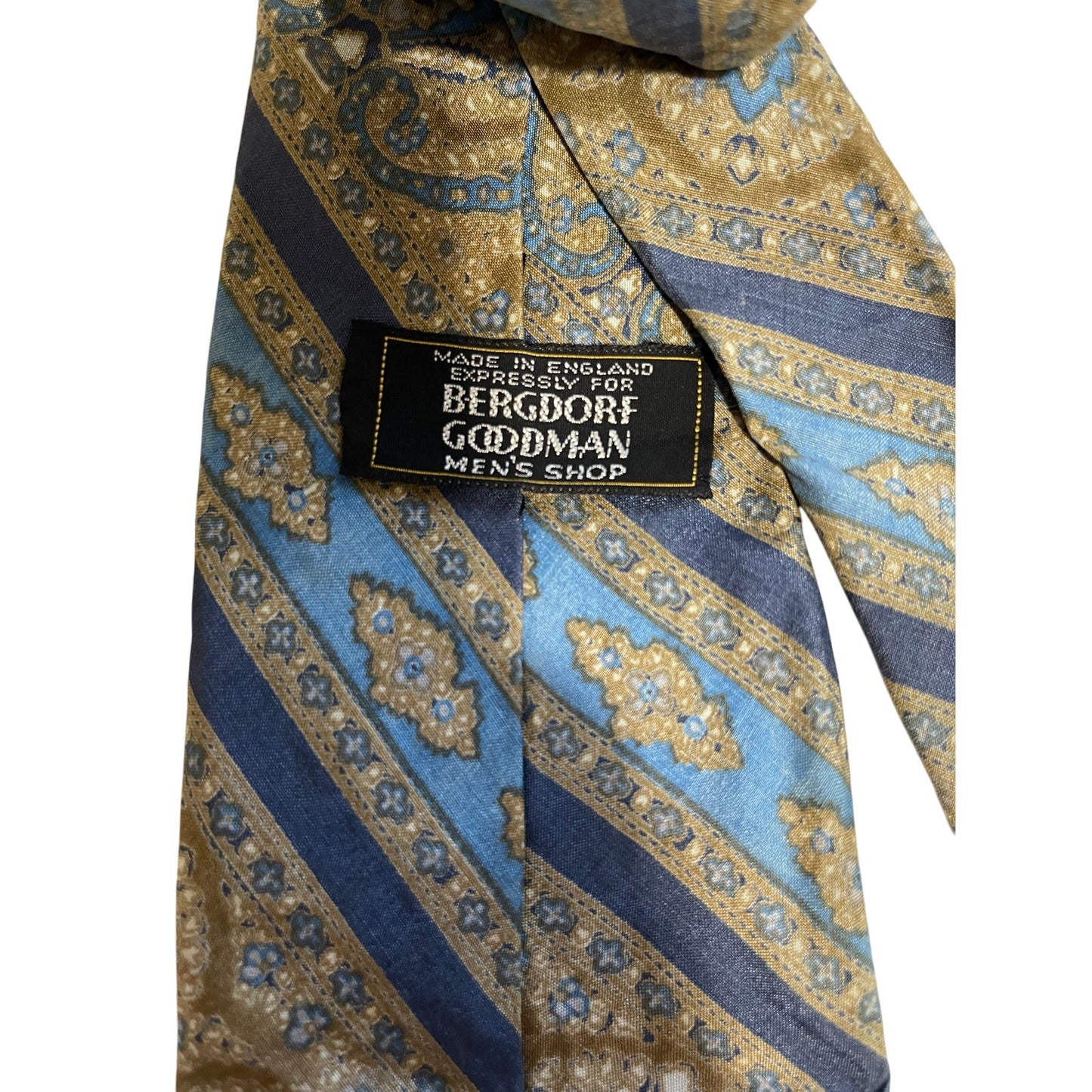 Vintage Bergdorf Goodman 100% Silk English Necktie Men's Designer Tie