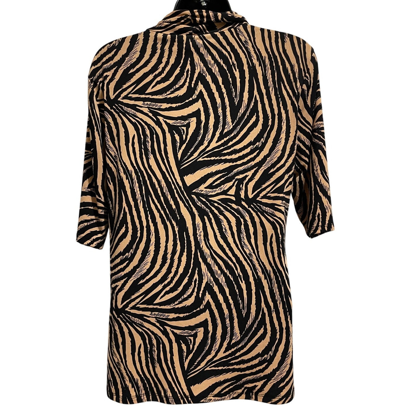 Premise 3/4 Sleeve Tiger Stripe Animal Print Blouse Size Large