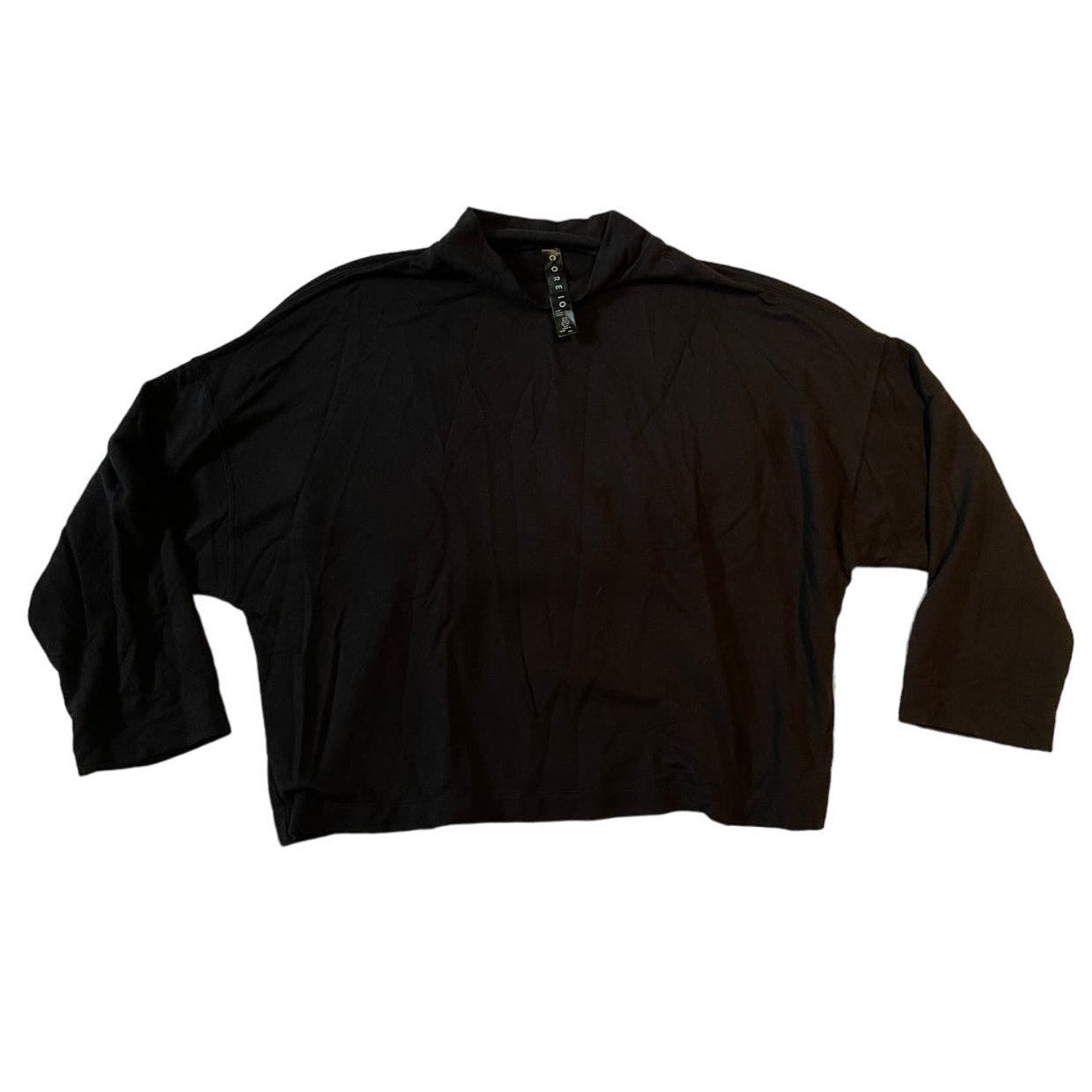 Core10 Core 10 Women's Cropped Black Size Medium Long Sleeve Athletic Top