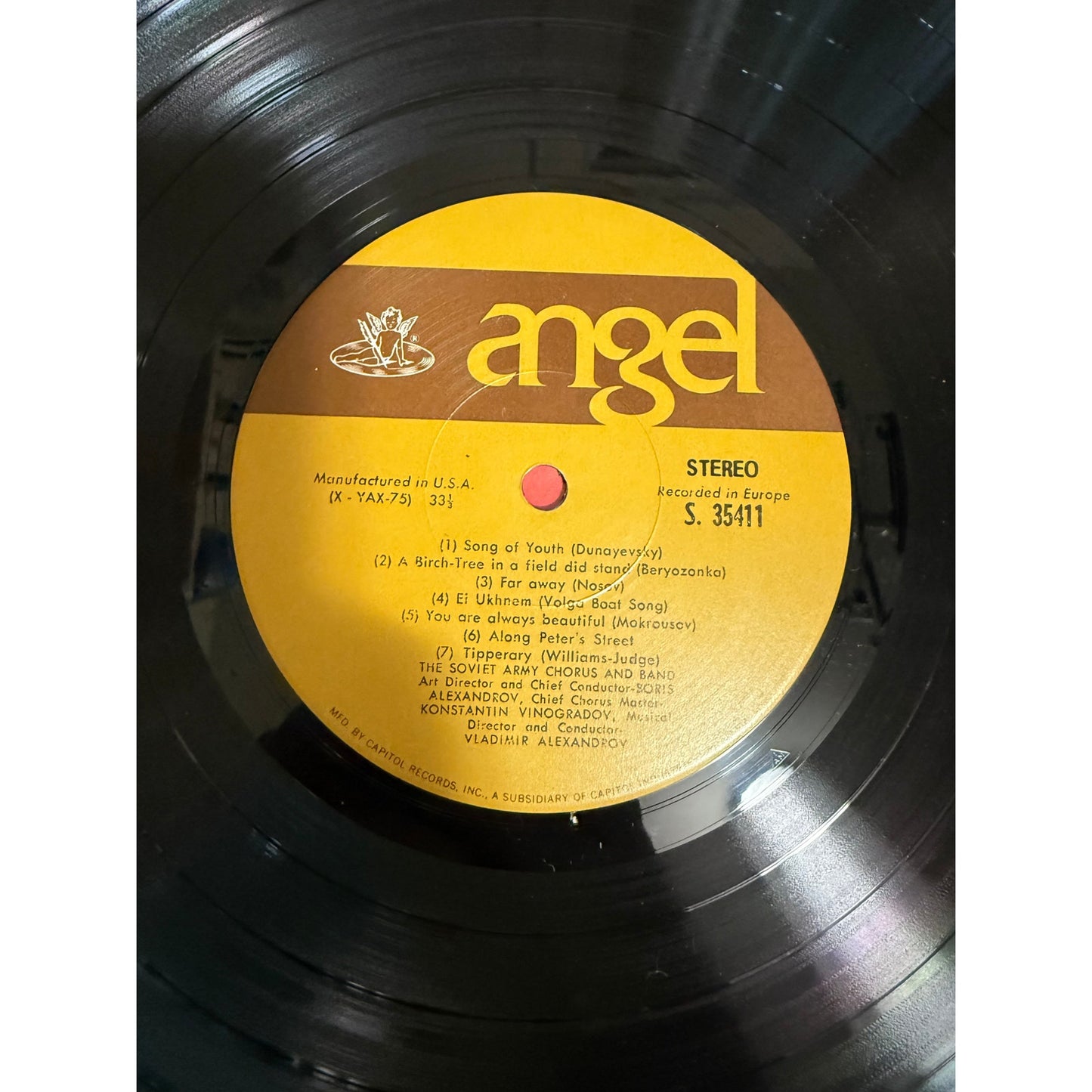 Soviet Army Chorus & Band 1962 Angel S35411 - 12" Vinyl Record