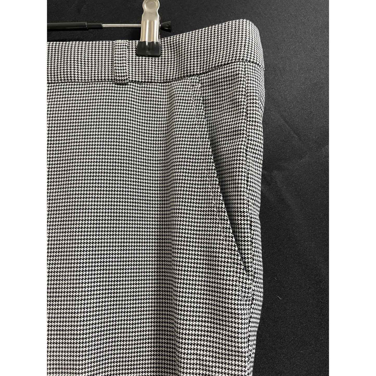 Banana Republic Black & White Herringbone Size 14 "Ryan" Dress Pants