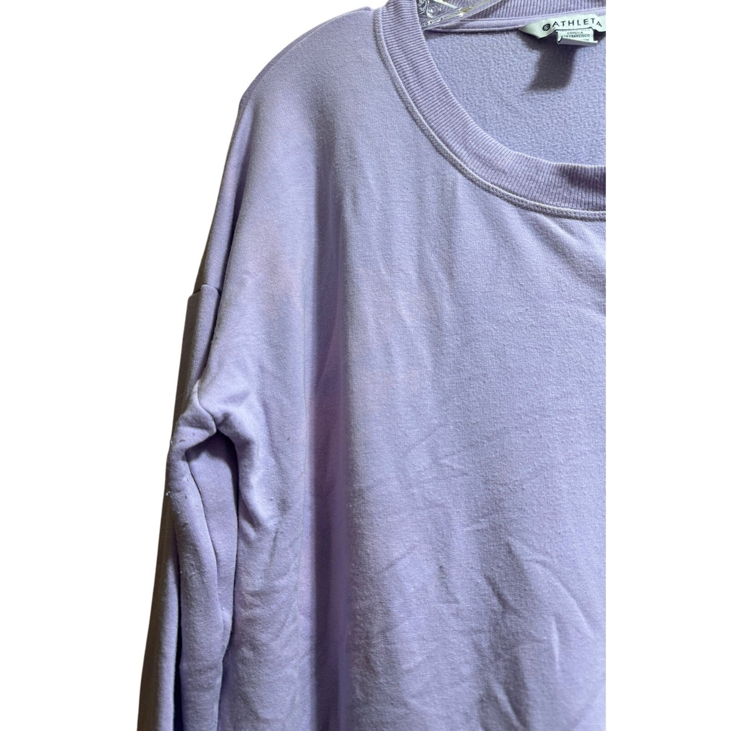 Athleta Lavender Coaster Luxe Sweatshirt - Long Sleeve - Large