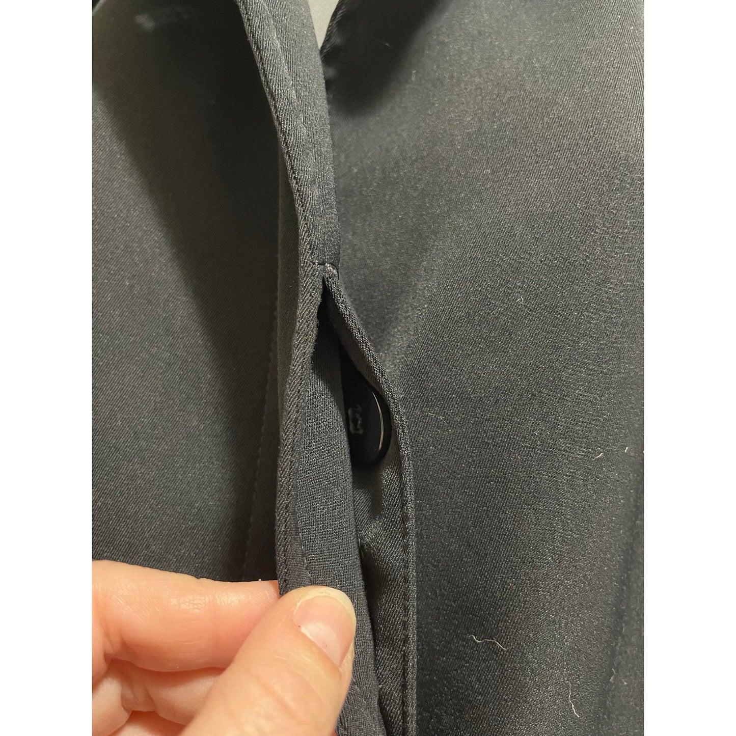 London Fog Black Lined Overcoat - Size Medium Women's