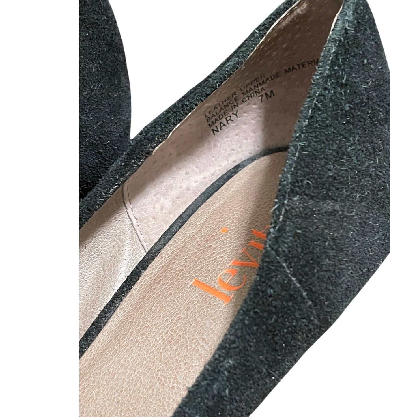 Levity Black Velvet Heels - Size 7 With Original Box - Preowned