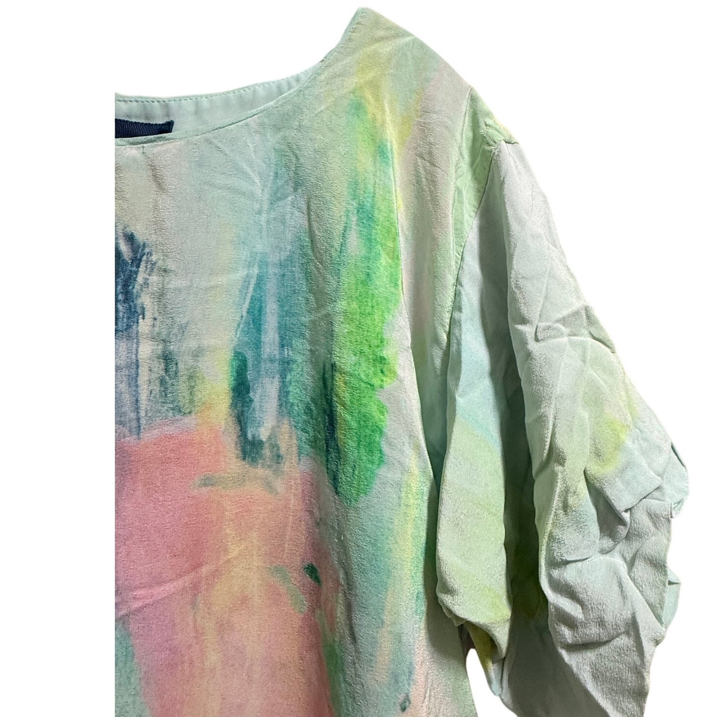 Maeve Size XS Abstract Pastel Print Knee Length Dress