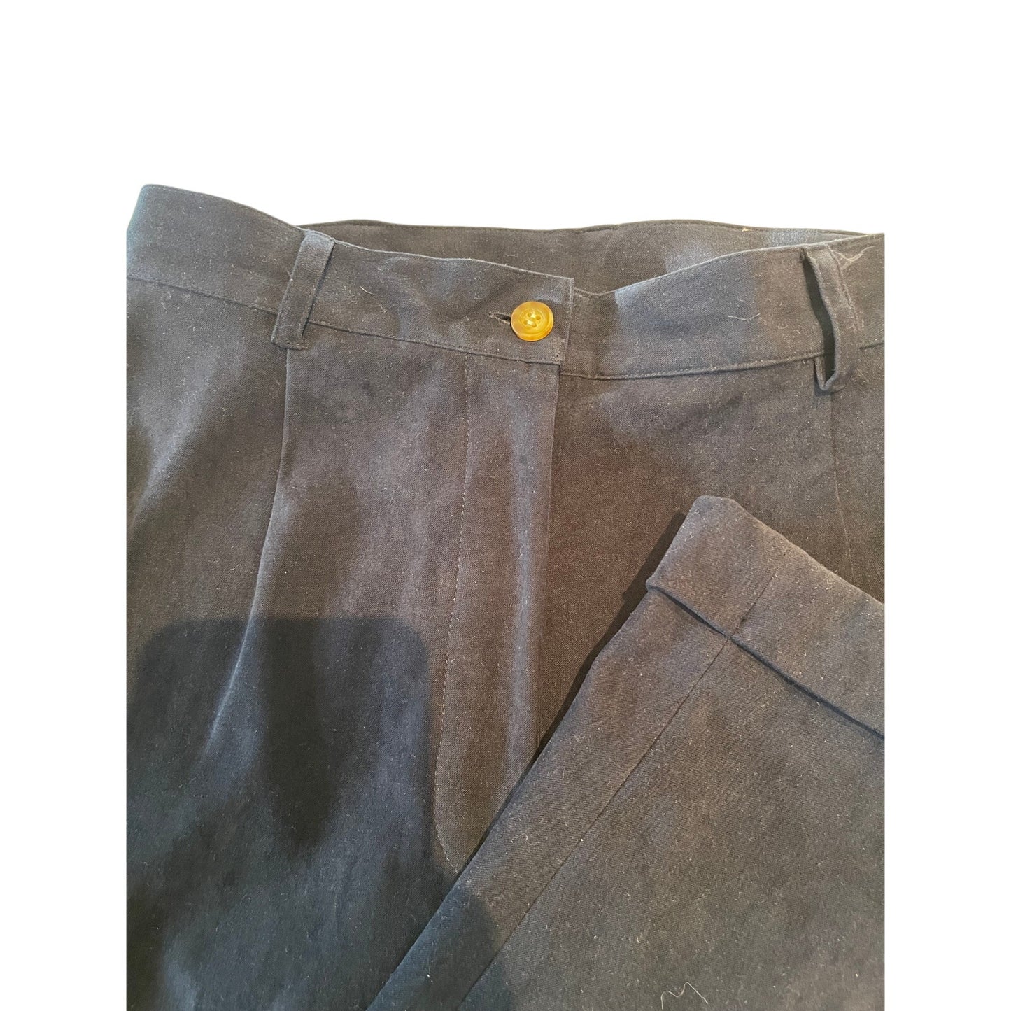 Cambridge Dry Goods Co - Navy Blue Velvet Type Dress Pants - Size 8 - Lined
