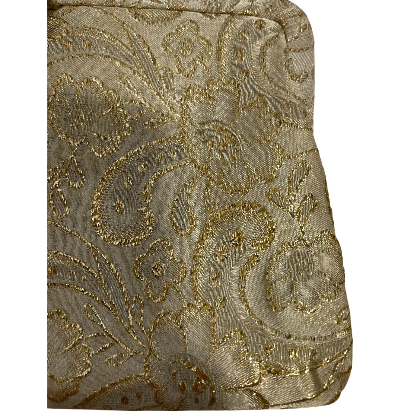 Vintage 1960's Mel Ton Gold Lace Clutch