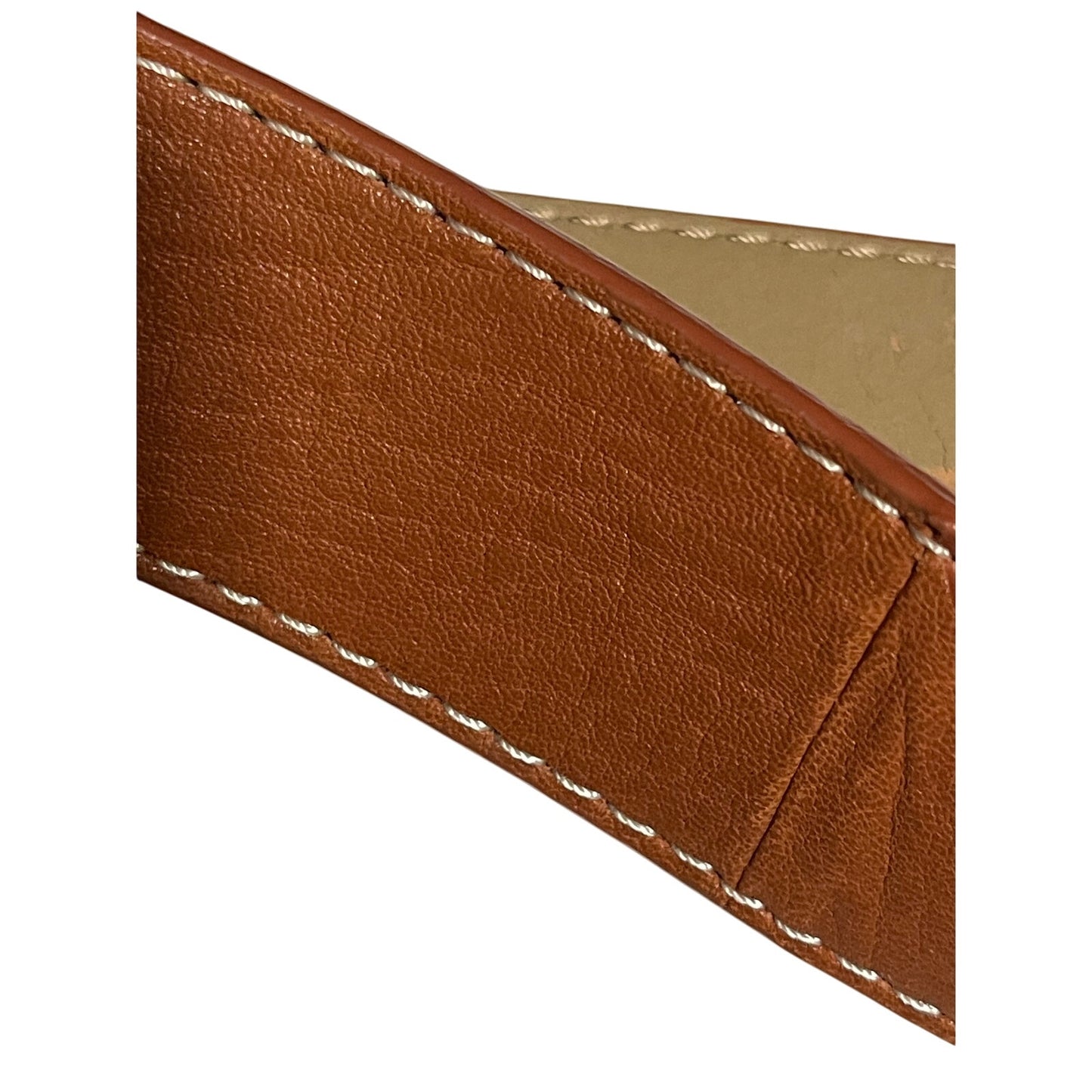 Talbotts Brown Leather Belt - Size Large Womens