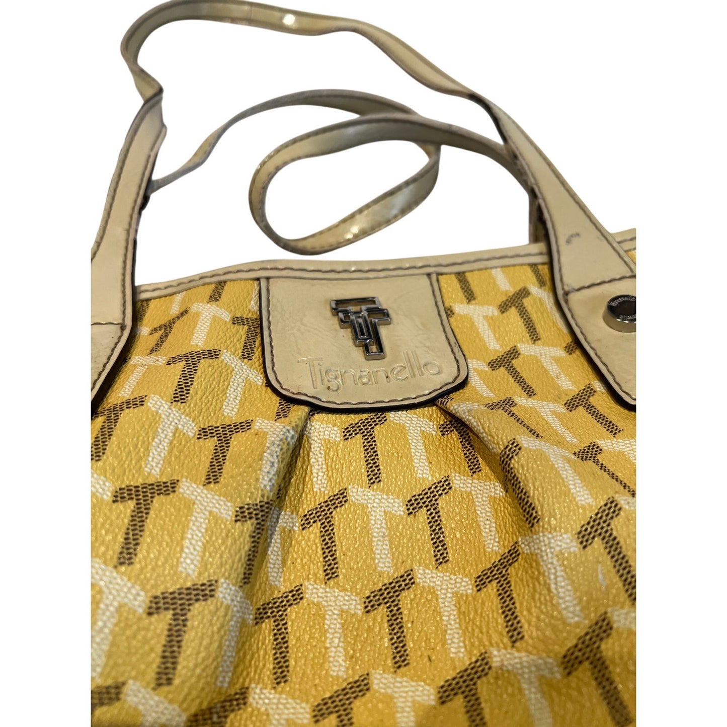 Tignanello Matching Yellow Purse / Handbag & Clutch / Wallet