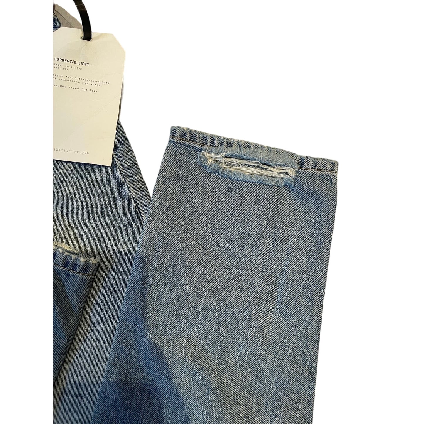 NWT Current Elliott Women's Size 28 Vintage Cropped Slim Blue Jeans $268 MSRP