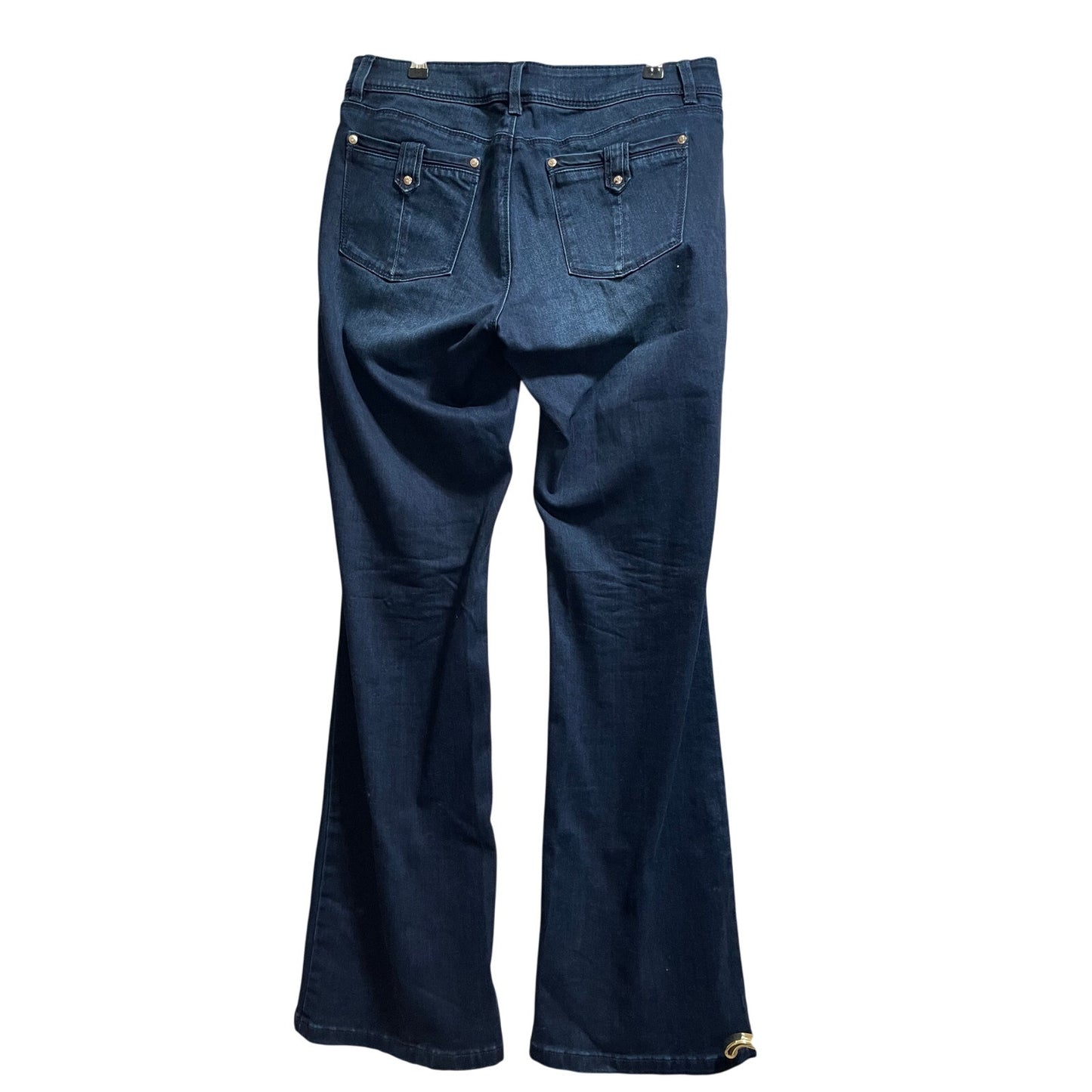 White House Black Market Skinny Flare Jeans - Dark Wash - Embellished - 6R