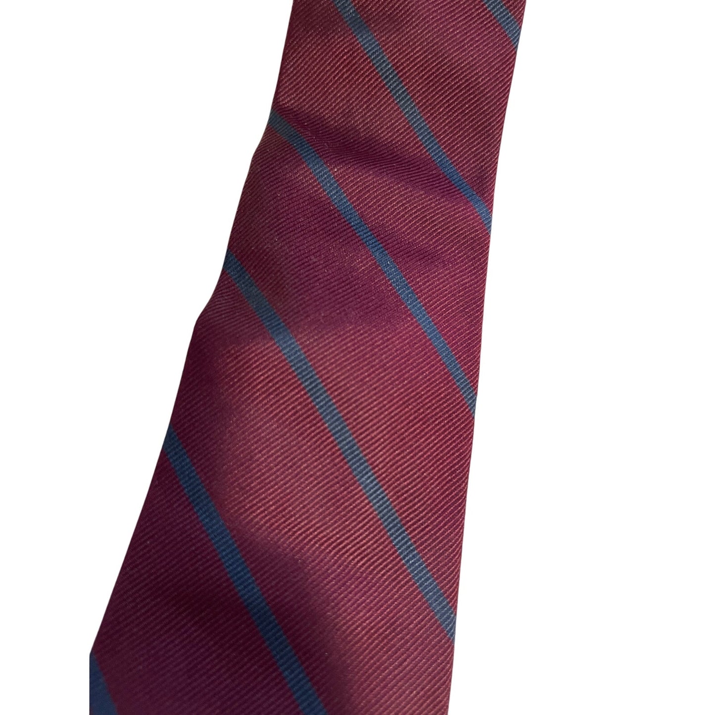 Vintage Robert Talbott Hand Sewn 100% Silk Necktie Deep Purple Blue Striped
