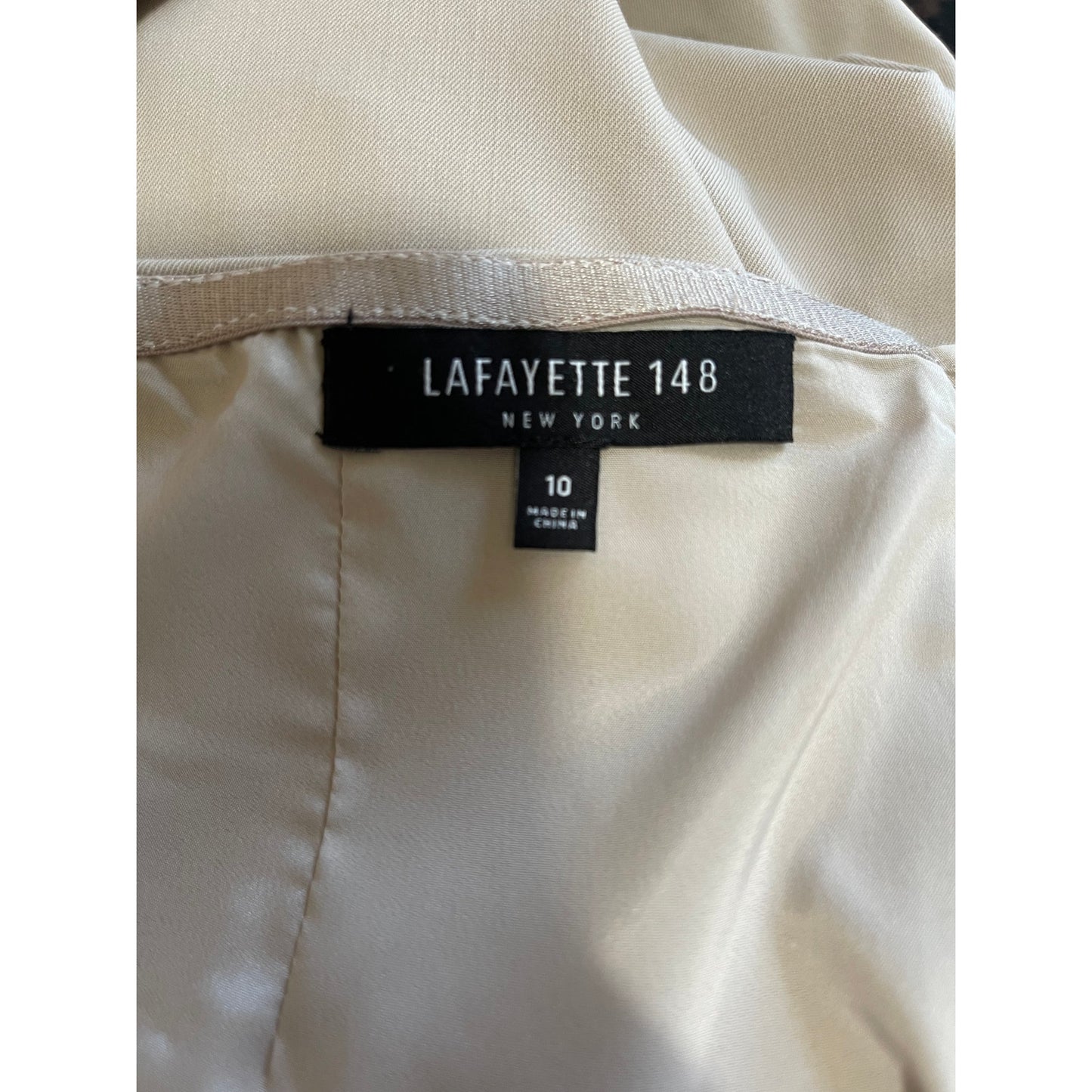 Lafayette 148 Tan Size 10 Straight Pencil Skirt