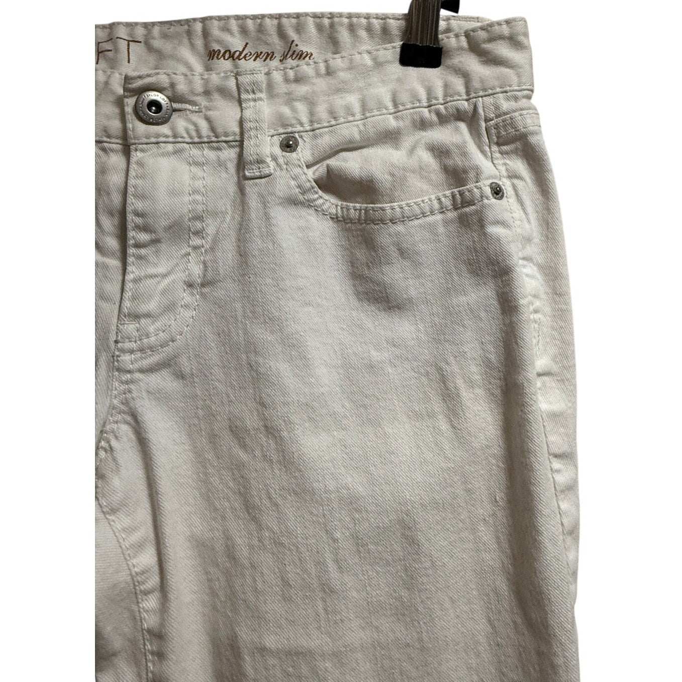 Ann Taylor The Loft Modern Slim White Denim Jeans - Size 4
