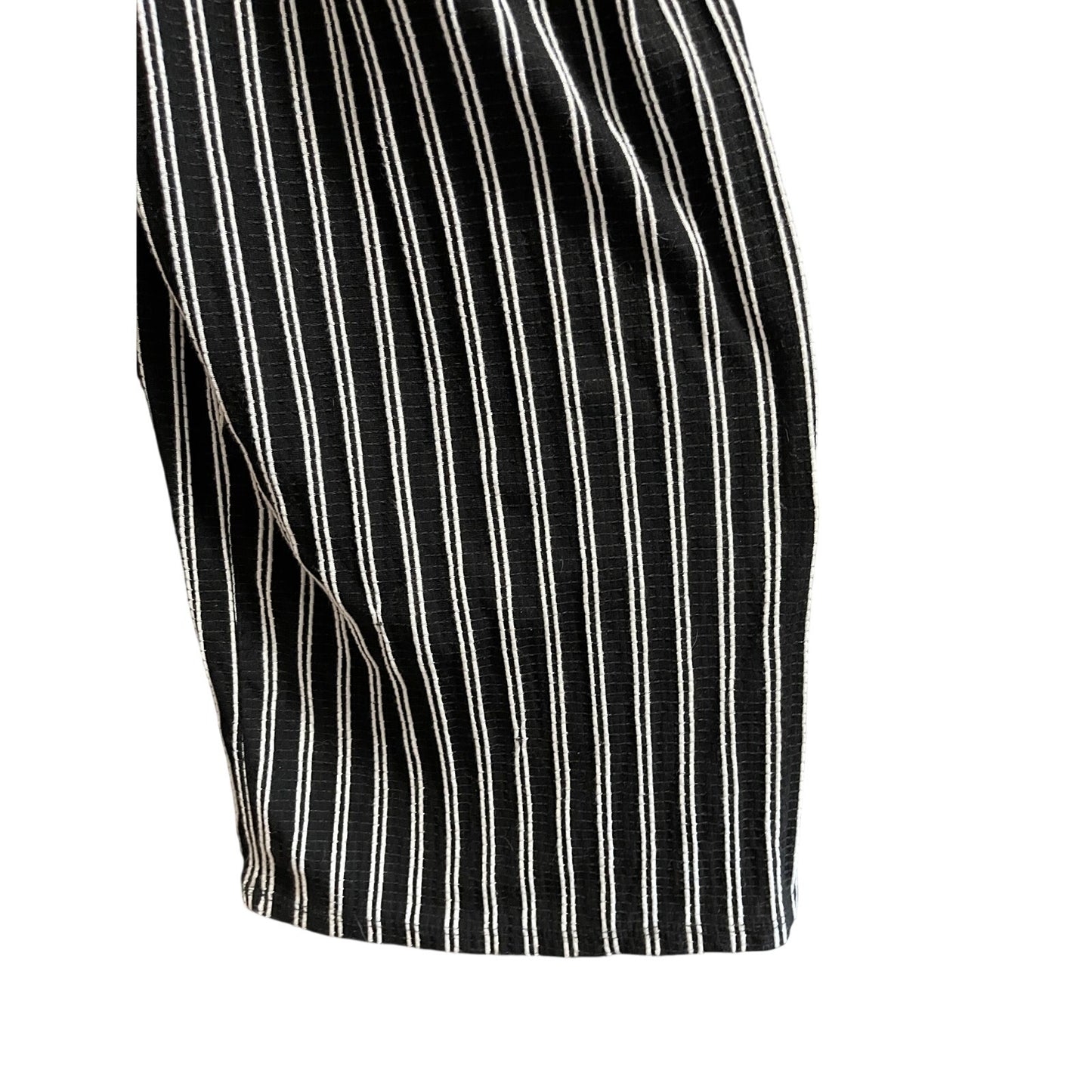 Xhilaration Size Medium Sleeveless Black & White Stripe Jumpsuit
