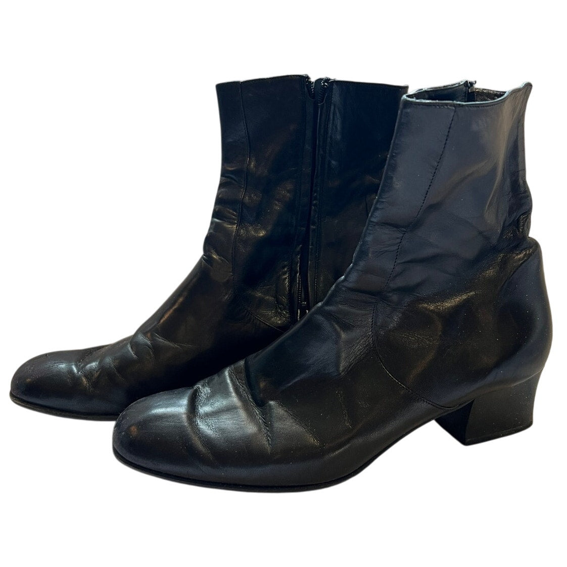 Vintage Cole Haan Italian Leather Short Ankle Boots - Size 10
