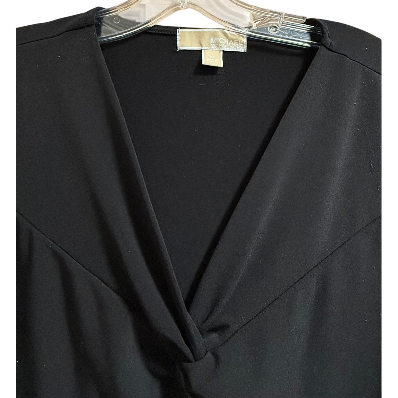 Michael by Michael Kors Black Long Sleeve Blouse - Size Medium