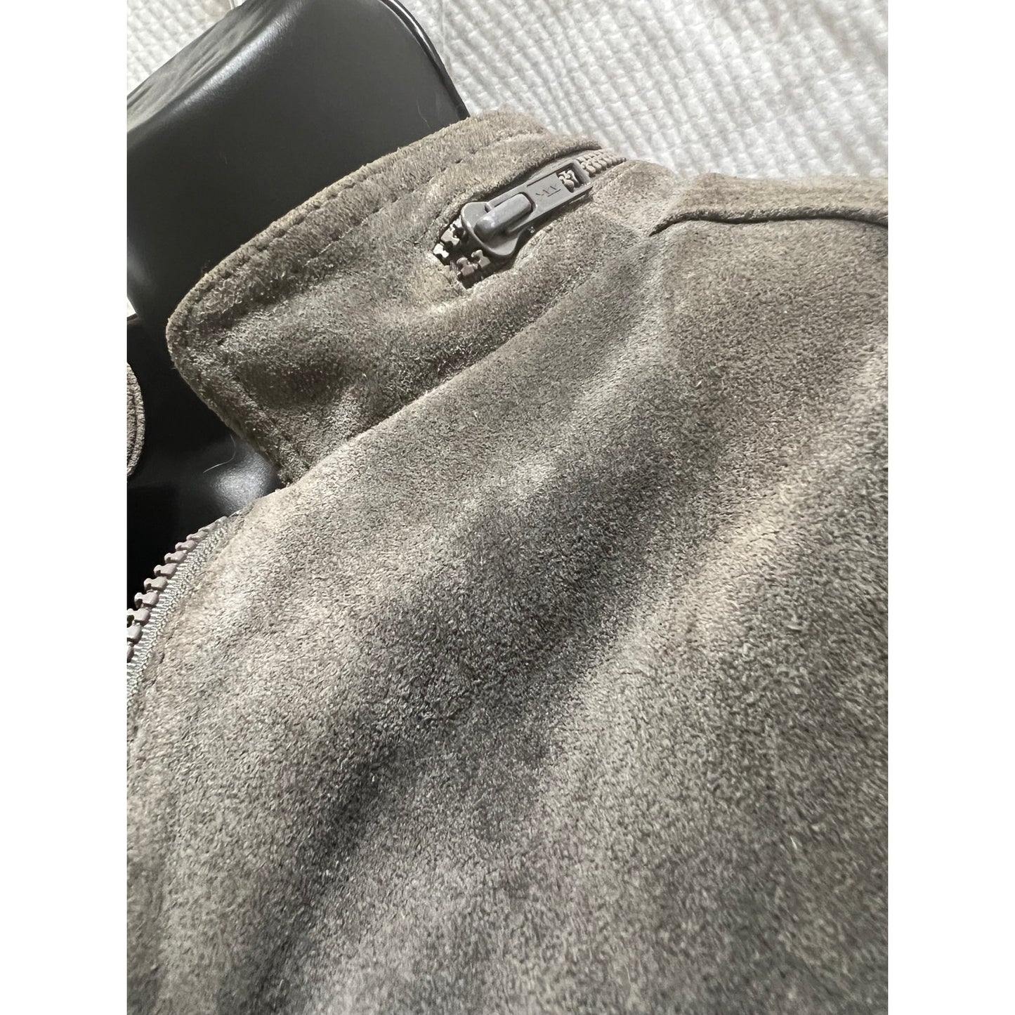 Vintage Wilson's Suede & Leather Gray Size 12 Jacket
