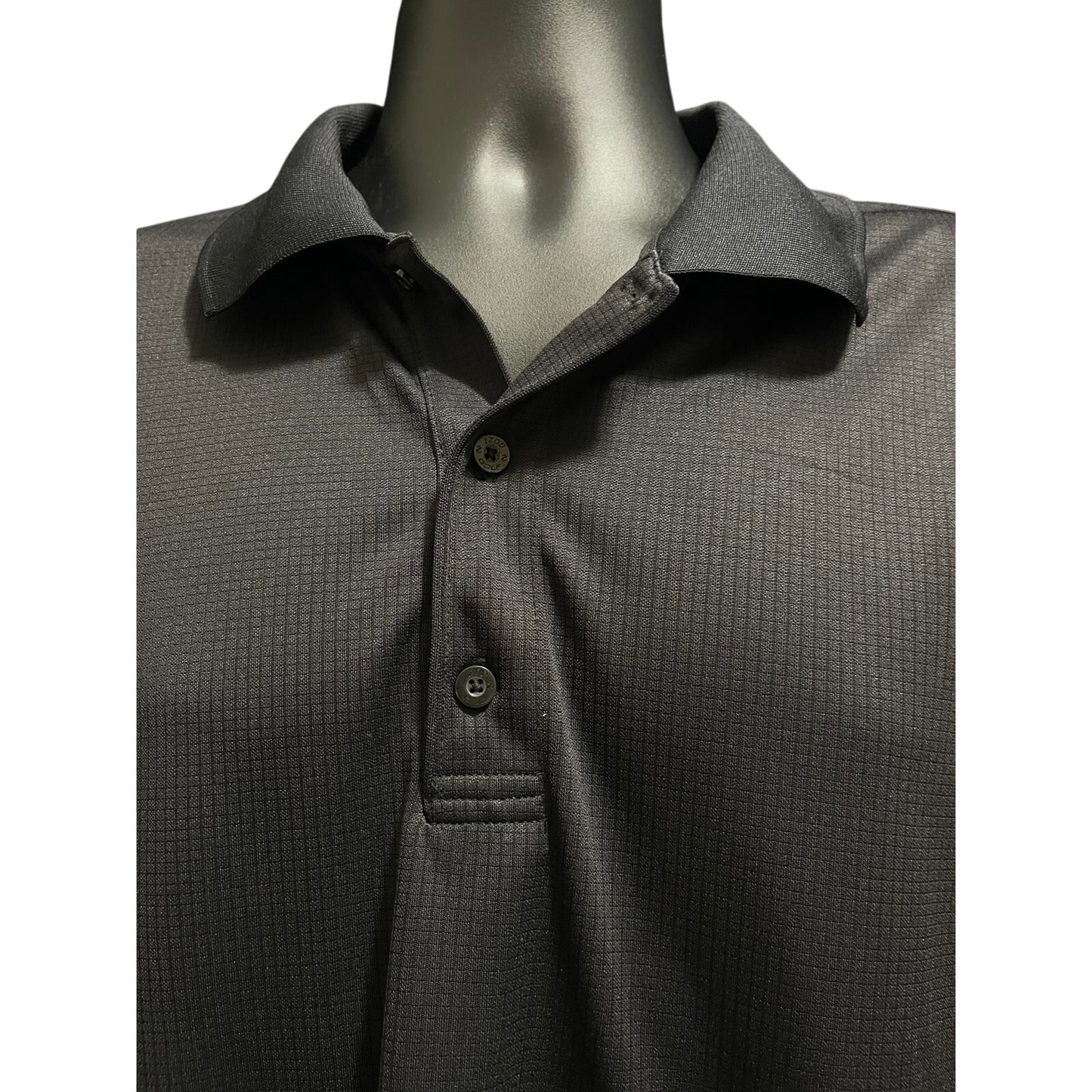 Izod Golf X-Treme Function Black Polo - Men's Large