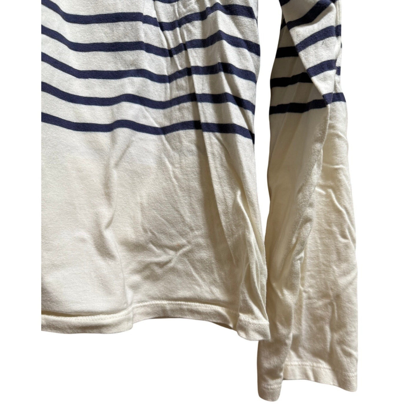 The Striped Sheep Black / Dark Navy & White Striped Long Sleeve - Large