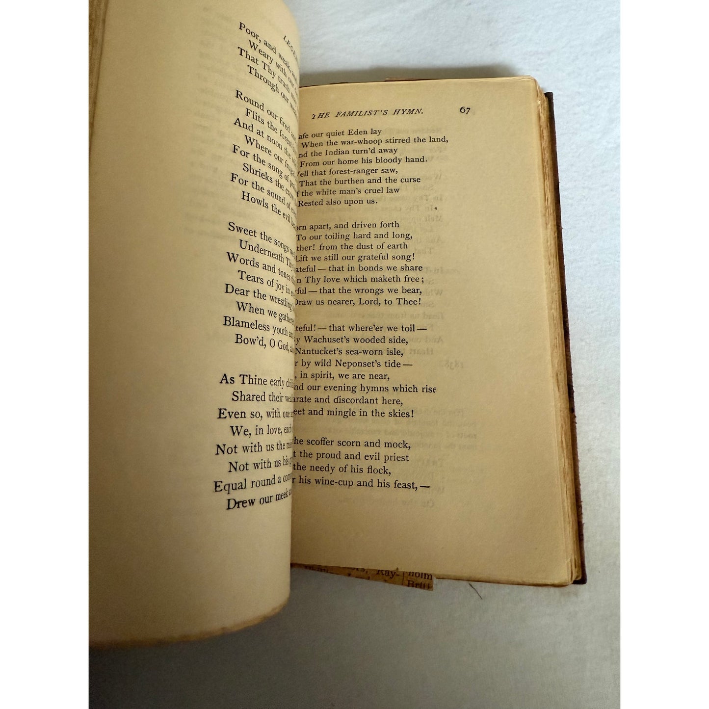 Whittier's Poems - John Greenleaf Whittier - 1893 - Leather Bound