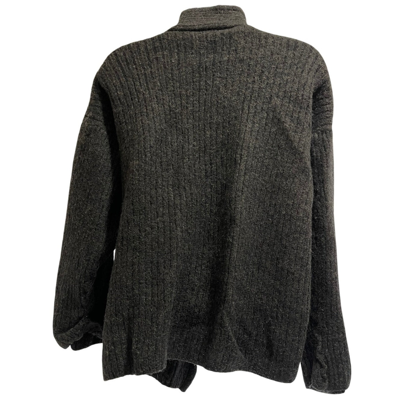 Vintage Peruvian Connection Wool & Baby Alpaca Gray Cardigan - Size Small