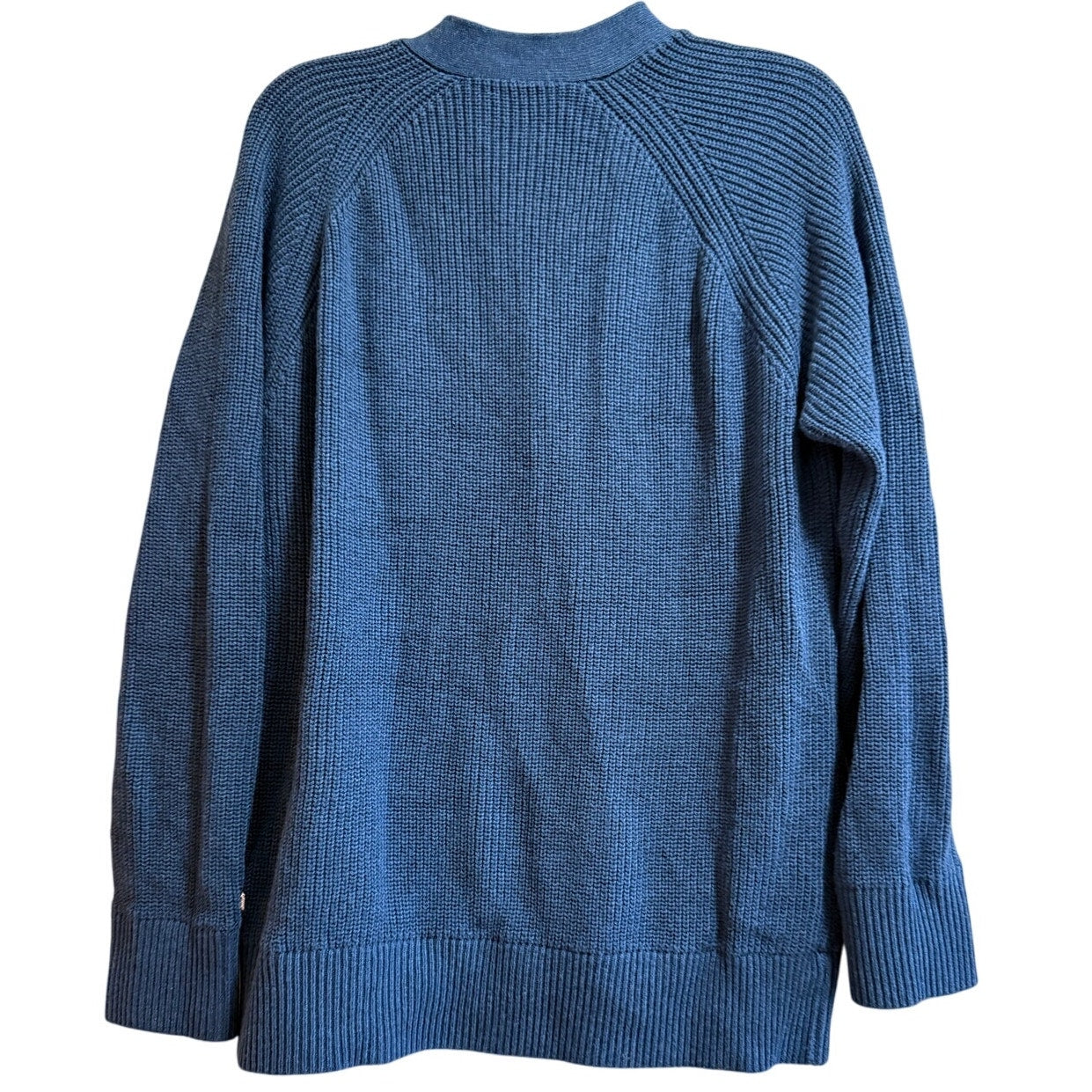 Lunya Small Dark Navy Blue Cozy Cotton Silk Button Front Knit Cardigan - NWT
