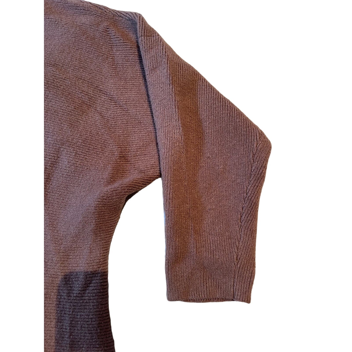 Women's Size Large Brown Plush Turtleneck Long Sleeve Sweater Unbranded