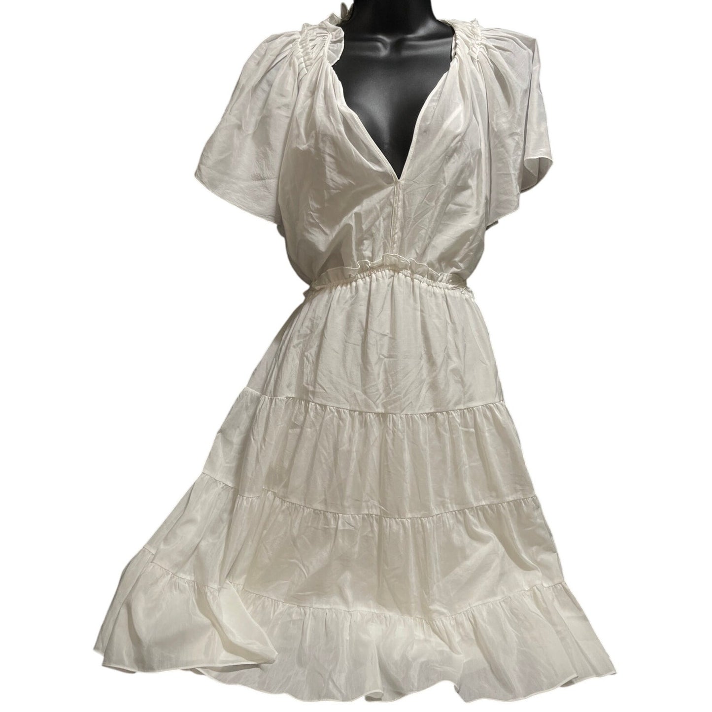 Kobi Halperin White Size Medium Boho Midi Dress