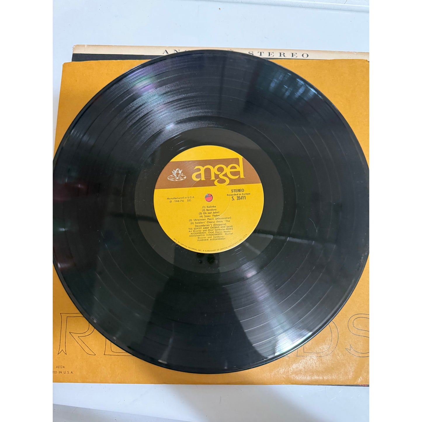 Soviet Army Chorus & Band 1962 Angel S35411 - 12" Vinyl Record