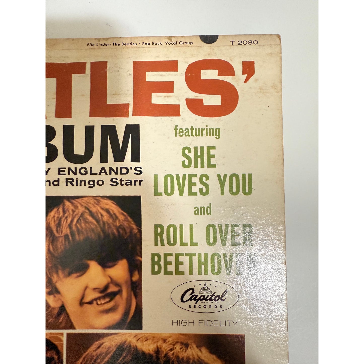 The Beatles Second Album 1964 US 1st Pressing T-2080 - 12" Vinyl Record