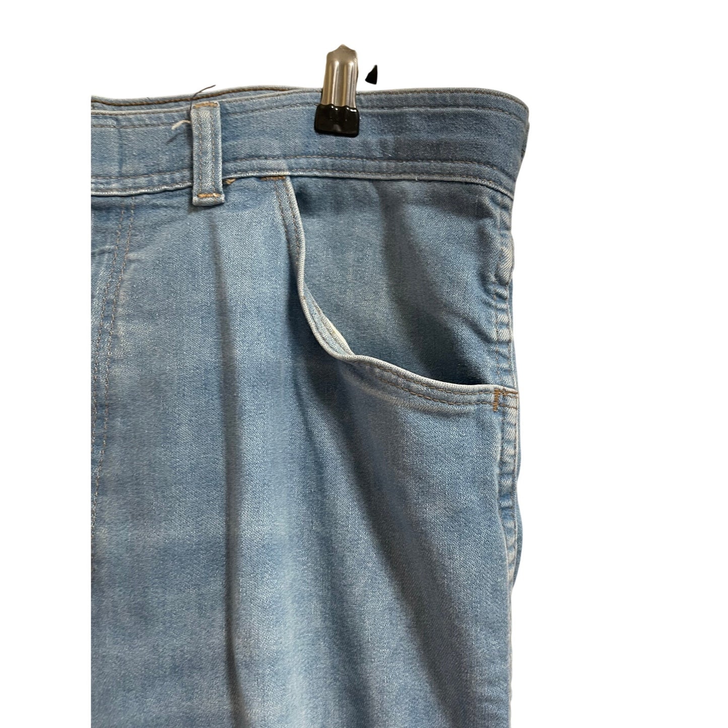 Vintage Women's Wrangler Straight Leg Light Blue Denim Jeans - 90's