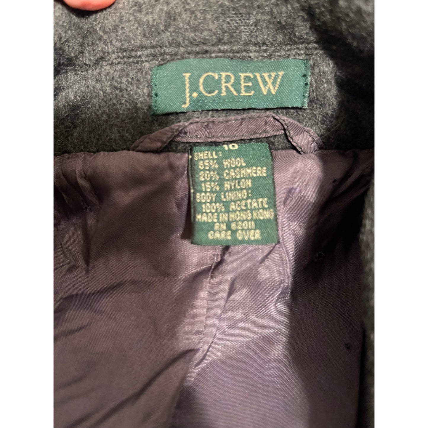 Vintage J.Crew Wool & Cashmere Blend Single Button Blazer - Size 10